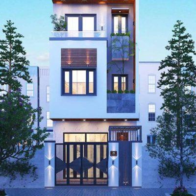 Mẫu Nhà Phố Tân Cổ Điển 4 Tầng 7x10m