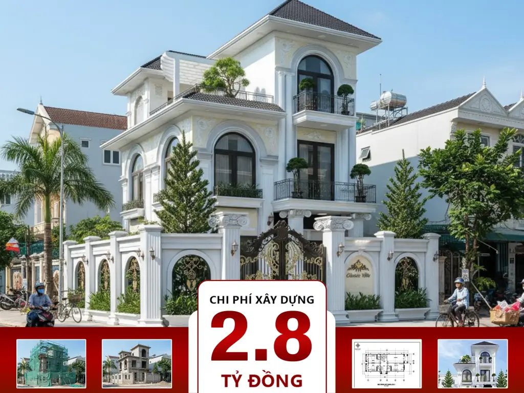 Biệt Thự Tân Cổ Điển 3 Tầng 8x18m